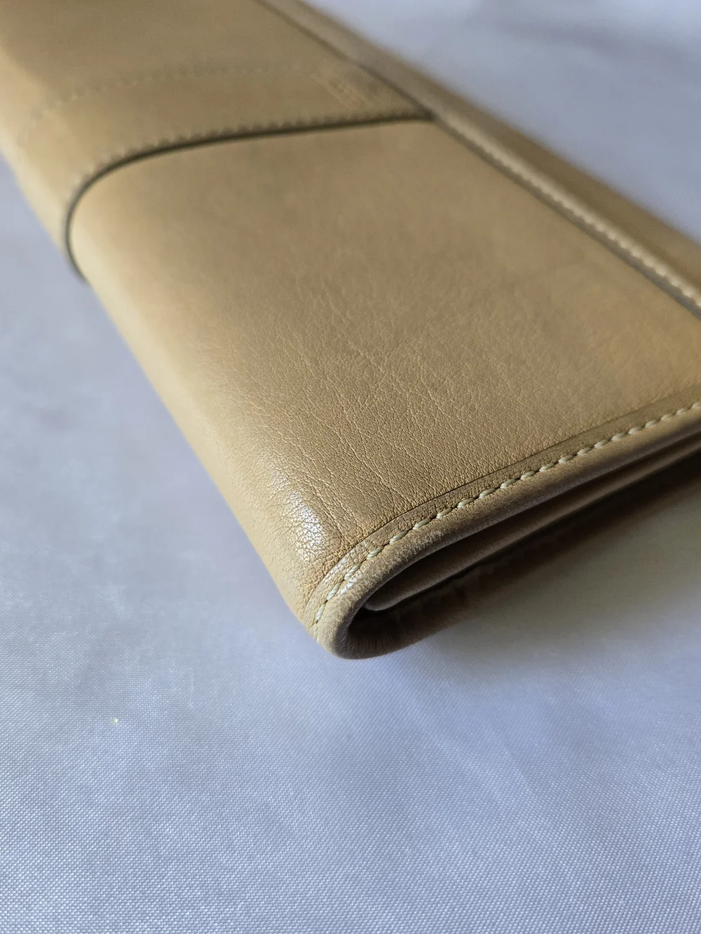 Coach Tan Leatherware Checkbook Wallet